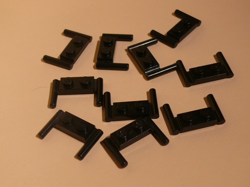 Lego black plates - 1, 2